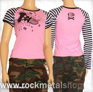 bluzka damska SKULL MOUSE krótki rękaw