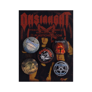 zestaw 5 szt. przypinek ONSLAUGHT