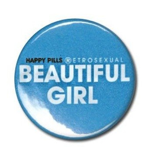 przypinka HAPPY PILLS - BEAUTIFUL GIRL