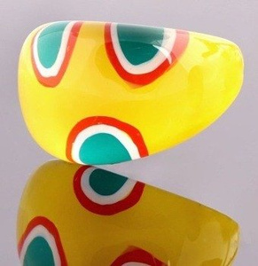 pierścień ROUND PATCHES żółty