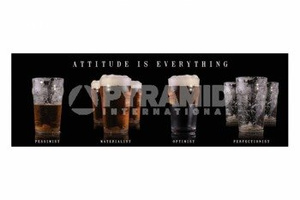 plakat BEER - ATTITUDE IS EVERYTHING
