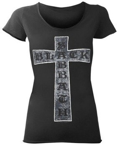 bluzka damska BLACK SABBATH - CROSS ciemnoszara