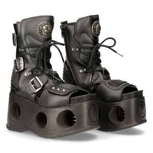 buty NEW ROCK VEGAN NEGRO, NEPTUNO MUELLES + ENT BIOS NEGRO [M-BIOS107-V2]