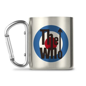 kubek metalowy z karabińczykiem THE WHO - LOGO