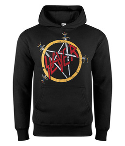 bluza SLAYER - PENTAGRAM DISTRESSED, kangurka z kapturem