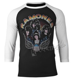 longsleeve RAMONES - VINTAGE WINGS PHOTO, rękaw 3/4