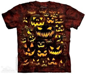 koszulka THE MOUNTAIN - JACK O LANTERN WALL, barwiona