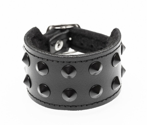 pieszczocha 2-rzędowa z ćwiekami CONE STUD black