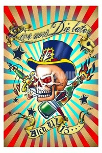 plakat ALCHEMY - LIVE NOW DIE LATER