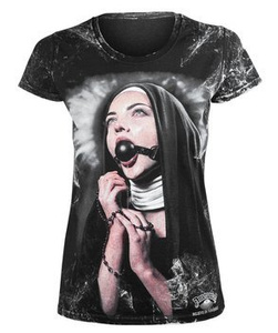 bluzka damska AMENOMEN - NUN 2 (OMEN066DA_KOL ALLPRINT WHITE)