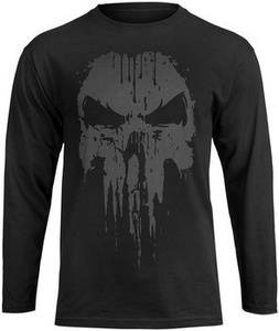 longsleeve THE PUNISHER - LOGO czarna