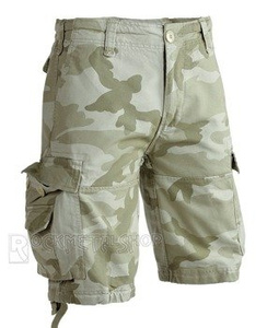 spodnie bojówki krótkie VINTAGE SHORTS - SANDSTORM