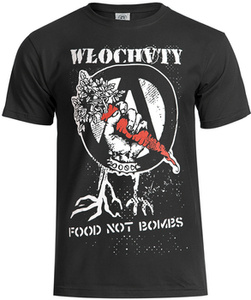 koszulka WŁOCHATY - FOOD NOT BOMBS