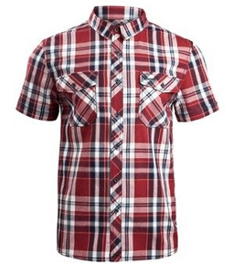koszula ROADSTAR SHIRT, 1/2 SLEEVE - RED