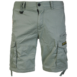spodnie bojówki krótkie YAKUZA PREMIUM - CARGO SHORTS grey olive