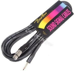 przewód kolumnowy BOSTON: XLR żeński -  DUŻY JACK mono (6.3mm) / 7,5m