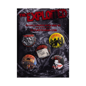 zestaw 5 szt. przypinek THE EXPLOITED - SET 2