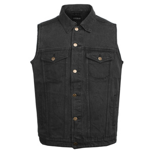 kamizelka DENIM VEST VINTAGE black jeansowa