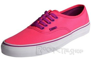 trampki damskie VANS - AUTHENTIC NEON PINK PURPLE