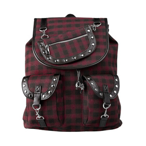 plecak BANNED - TARTAN BURGUND
