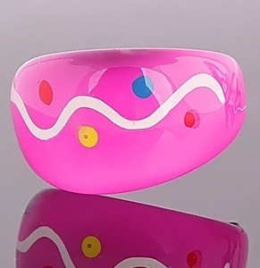 pierścień PATTERN różowy