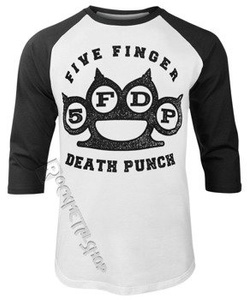 longsleeve FIVE FINGER DEATH PUNCH - KNUCKLES, rękaw 3/4