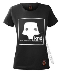 bluzka damska KAZIK NA ŻYWO, KNŻ - LAS MAQUINAS DE LA MUERTE czarna