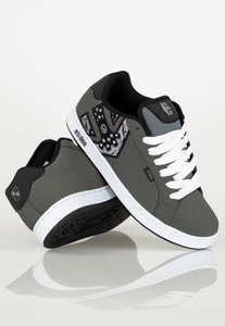 buty METAL MULISHA - ETNIES FADER DARK GREY BLACK WHITE