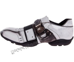 buty NEW ROCK   Abs negro, napa blanco, box plane, charol stuco blanco, carbono negro [8147-S3]