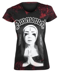 bluzka damska AMENOMEN - NUN (OMEN025DA ALLPRINT RED)