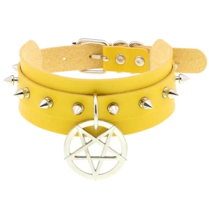 obroża PENTAGRAM (yellow)