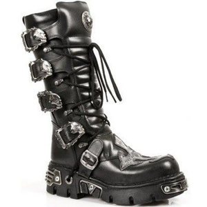 buty NEW ROCK ITALI Y NOMADA NEGRO, ANTIC ACERO, REACTOR TOBERAS ORIFI [M.403 - S1]