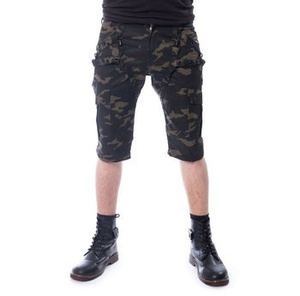 krótkie spodenki POIZEN INDUSTRIES - MUNICH (GREEN CAMO)