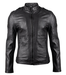 kurtka skórzana - G2MTRIAN SF LASARV BLACK