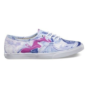 trampki damskie VANS  - AUTHENTIC LO PRO MARBIE BLUE TRUE WHITE
