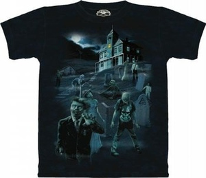 koszulka SCULBONE - ZOMBIES GHOTS, barwiona