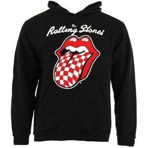 bluza ROLLING STONES - CHECKER TONGUE, z kapturem