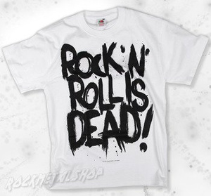 koszulka BLACK ICON - ROCK'N'ROLL IS DEAD white (MICON107WHT)