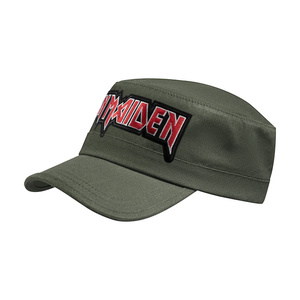 czapka patrolówka IRON MAIDEN - LOGO  KHAKI RED