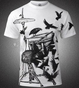 koszulka DRUMS & CROWS biała