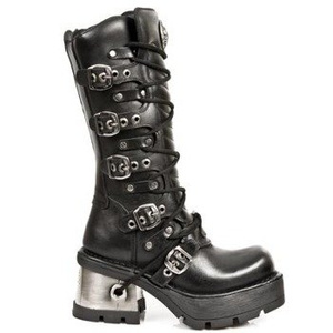 buty damskie NEW ROCK ITALI NEGRO, PLANING NEGRO M8 ORIFI Y CANAL [M.1016-S1]