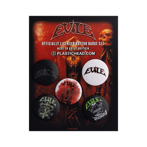 zestaw 5 szt. przypinek EVILE