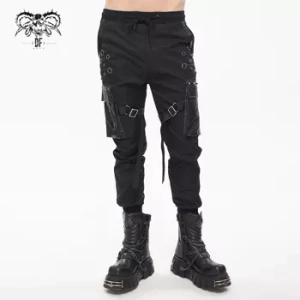 spodnie męskie DEVIL FASHION - PUNK GOTHIC, joggery