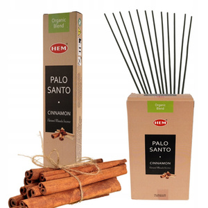 kadzidełka PALO SANTO CYNAMON HEM, ORGANIC BLEND, szlachetne pyłkowe