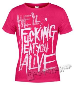 bluzka damska BLACK ICON - HE'LL FUCKING EAT YOU ALIVE (DICON150 PINK)