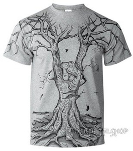 koszulka MANO CORNUTA TREE szary melanż