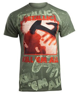 koszulka METALLICA - KILL 'EM ALL olive, Allprint