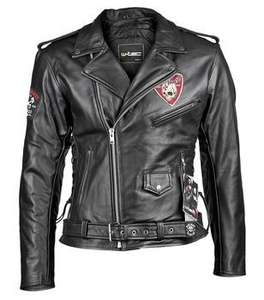 kurtka ramoneska W-TEC BLACK HEART PERFECTIS, z bocznymi rzemieniami