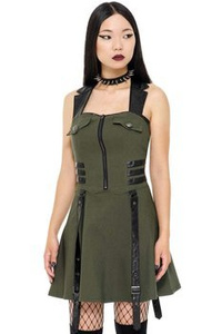 sukienka KILLSTAR - PSY-OPS (KHAKI)