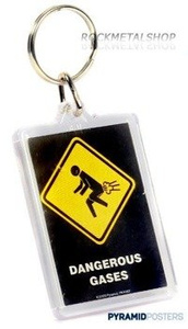 brelok do kluczy WARNING SIGN - DANGEROUS GASES (PK1067)